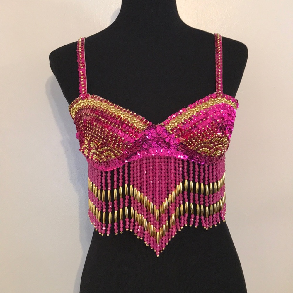 PINK SEQUIN BRA ✨✨✨